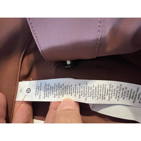 Lululemon Pants Sz 25 City Sleek Slim Fit 5 Pocket High Rise Pants Copper - Picture 8 of 11